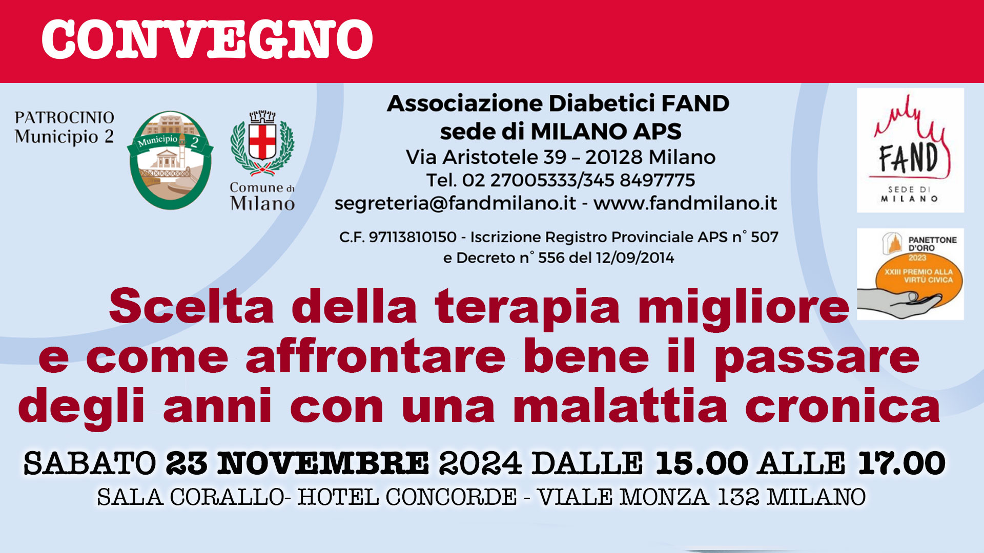 sabato 23 novembre 2024 – CONVEGNO